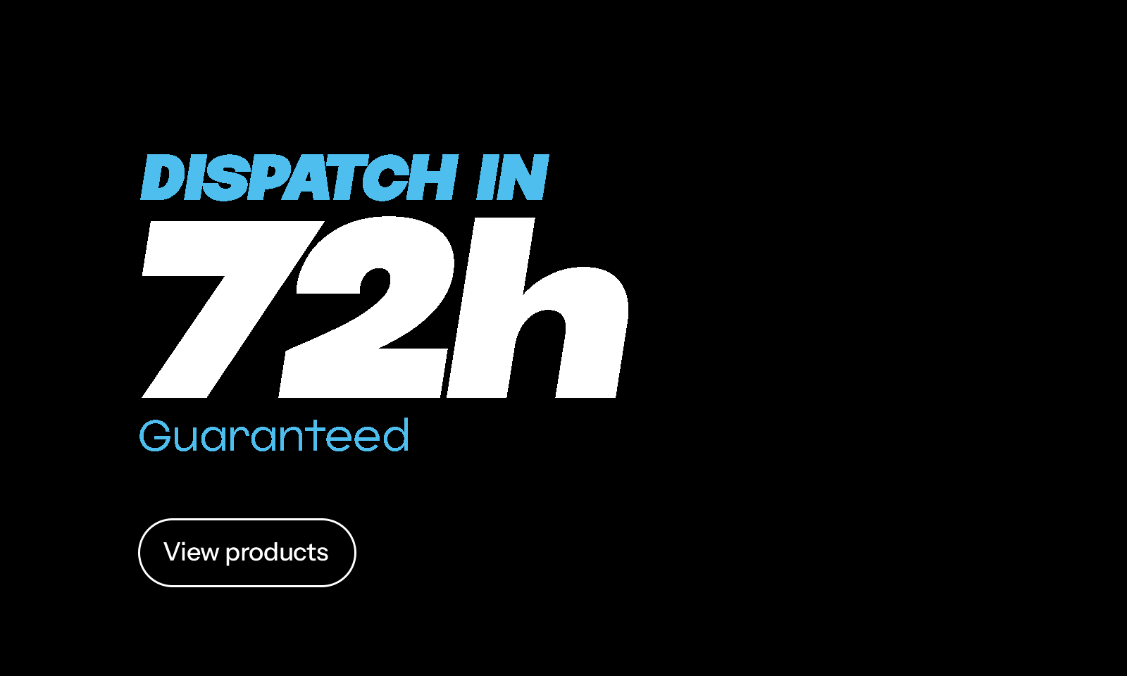 Dispatch in 24h on stocked products